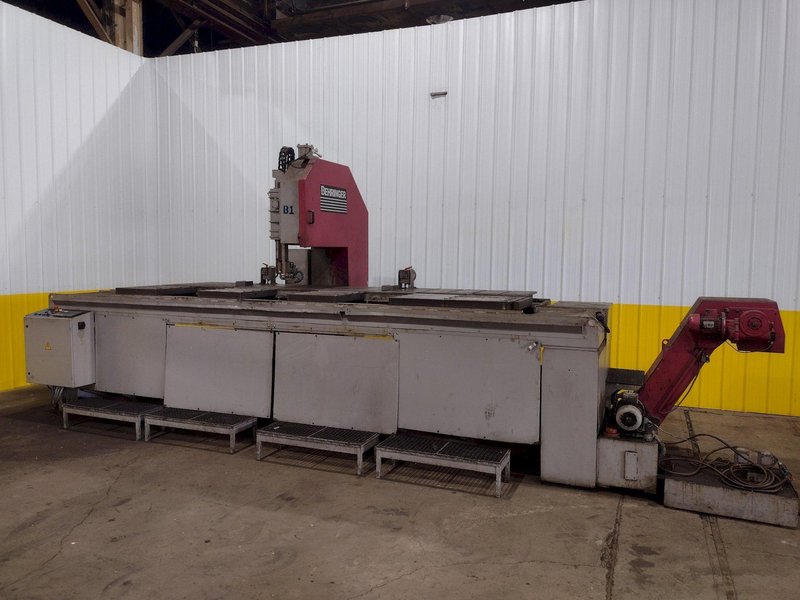 157&quot; X 26&quot; X 15&quot; H BEHRINGER MODEL #LPS-40-4 VERTICAL PLATE SAW: STOCK #17147