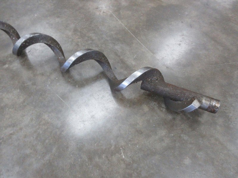 Used Haas VM/VF-3 Series 110" x 3.75" Spiral Chip Auger Screw with .75" ID Drive End