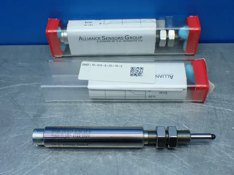 ALLIANCE SENSORS GROUP 2 LINEAR VARIABLE INDUCTIVE TRANSDUCER POSITION SENSORS  -  GHSE-19-013-A-02-10-S