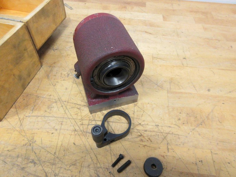 Suburban Tool 5C Collet Master Index Fixture: 7 1/2° Index Increments, 3 5/8 in Centerline Ht, in Wood Case- Auction Item