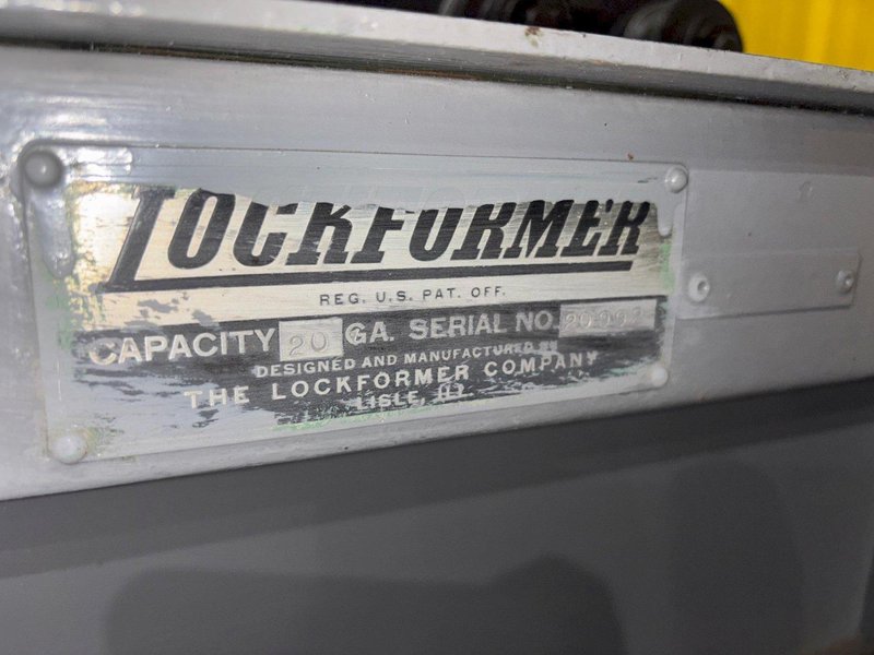 5 ROLL X 20 GAUGE LOCKFORMER ROLLFORMER, TOOLED FOR PIPE LOCK: YOBRO #24391