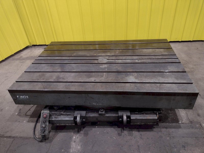 48&quot; X 72&quot; T-SLOTTED POWERED ROTARY TABLE: STOCK #19474
