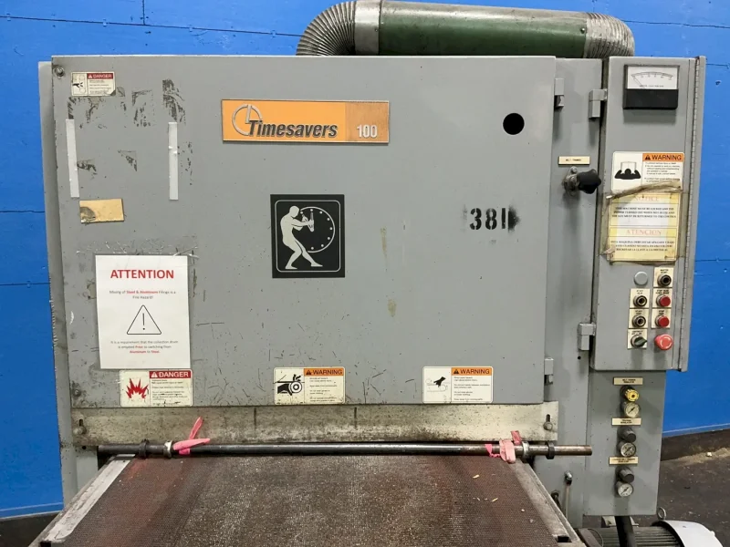 TIMESAVERS INC. 36”X50” CONVEYOR BELT WIDE BELT SANDER AND ABRASIVE FINISHER  -  137-LMPM/75