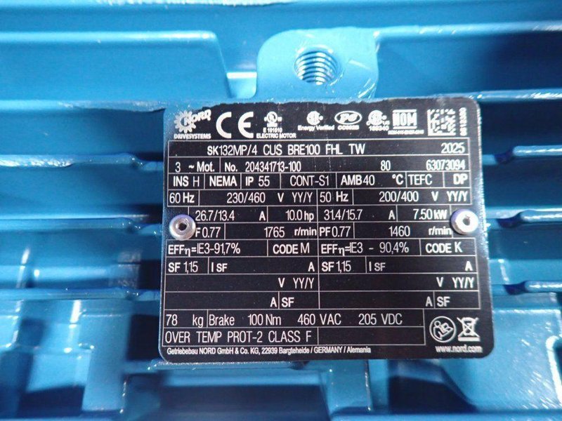 NORD DRIVE SYSTEMS NORD GEAR CORPORATION 10 HP GEAR DRIVE