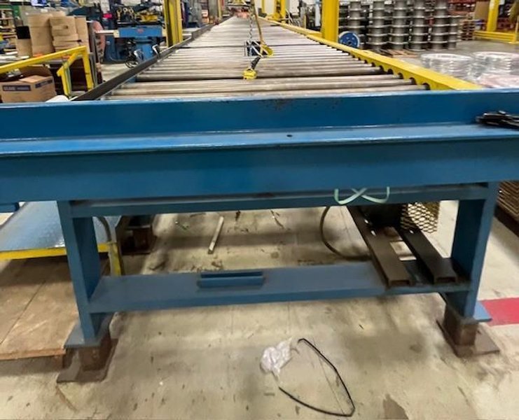 6,000# X 60&quot; 59.5&quot; K&amp;S POWERED ROLLER CONVEYOR STOCK# 3964