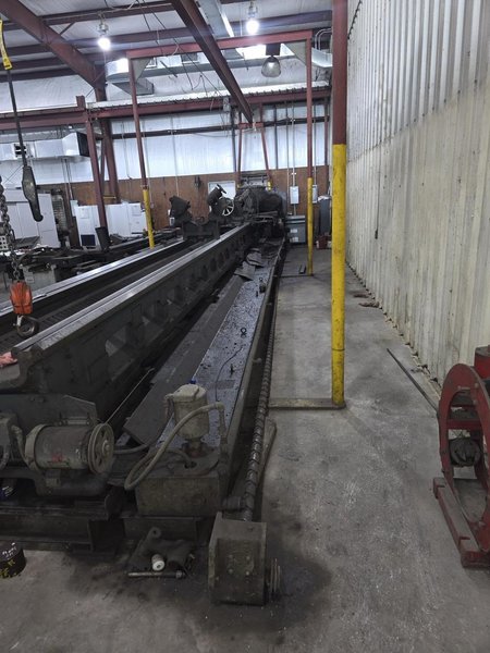 Lehmann 40″ x 360″ Engine Lathe – 13″ Spindle Bore, Twin Carriage, Front &amp; Rear Chucks, Steady Rests
