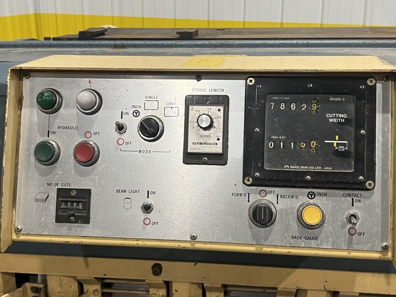 4&#039; (48&quot;) X 10 GA AMADA MODEL #S-1232 HYDRAULIC SHEAR: STOCK #18197