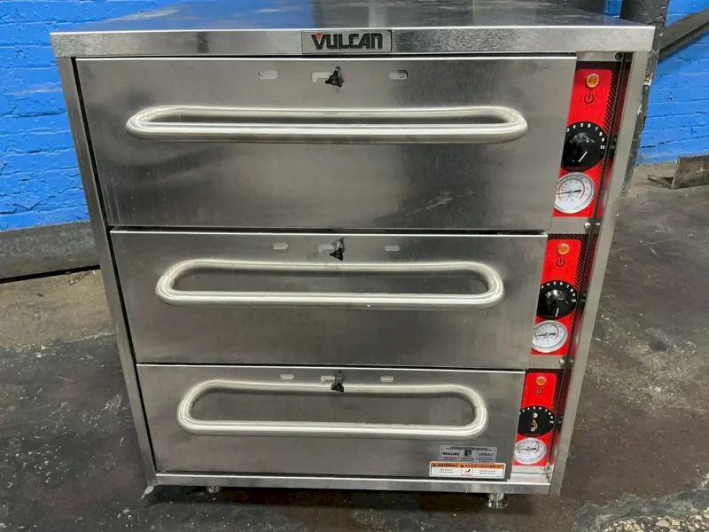 VULCAN THREE 21”X13”X6” DRAWERS COMMERCIAL FOOD WARMER  -  VW3S