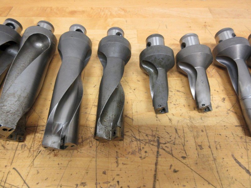 Komet Inserted Drill Tool Holders with ABS50 Modular Mounting, (9 pcs) Sizes Approx .75" - 1.75"- Auction Item