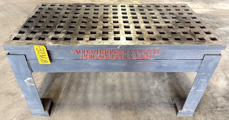 30" x 60" Acorn Welding Table, 1-3/4" Square Holes, Stand