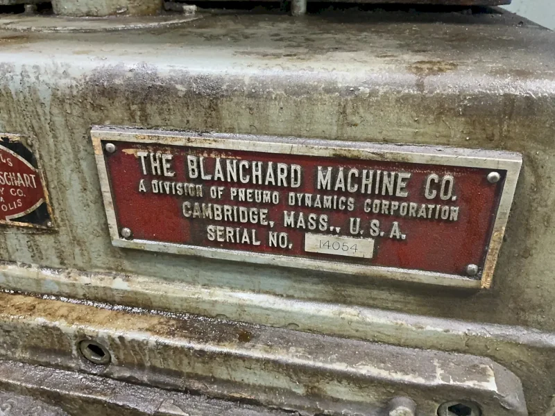 BLANCHARD 42” VERTICAL ROTARY SURFACE GRINDER  -  NO. 22