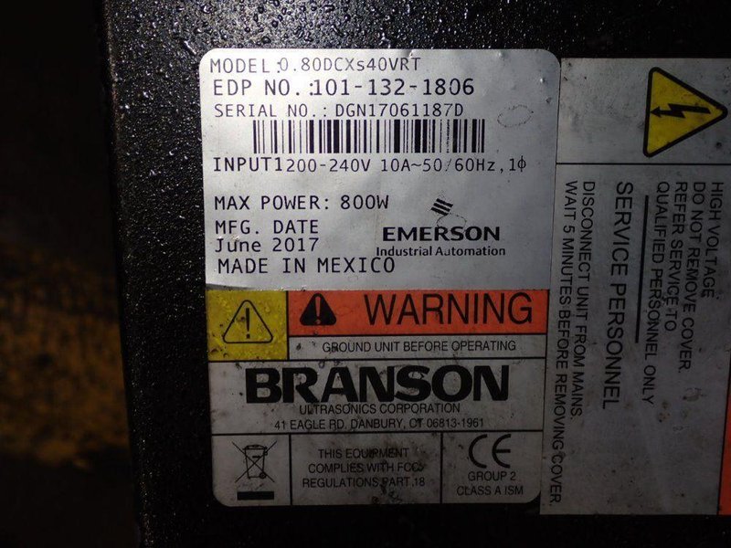 BRANSON CONTROLLER  -  80DCXS40VRT