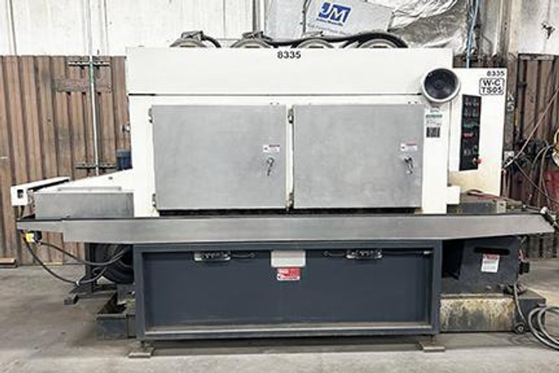 TIMESAVERS LYNX 19MWT-DDDD-60 WET PROCESS ABRASIVE 4 BELT DEBURRING/SURFACE FINISHING MACHINE, 2019