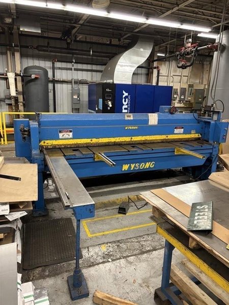 3/16″ x 10′ Wysong 1010-R3 Power Squaring Shear, 1978