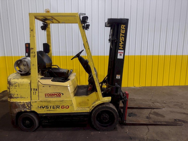 5550 LBS HYSTER MODEL #S60XM LP-GAS FORKLIFT: STOCK #18834