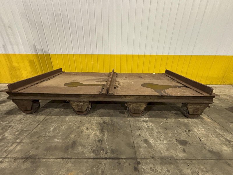20 TON X 14' X 6' PORTABLE DIE TRANSFER CART, RUBBER TIRE: STOCK #23620