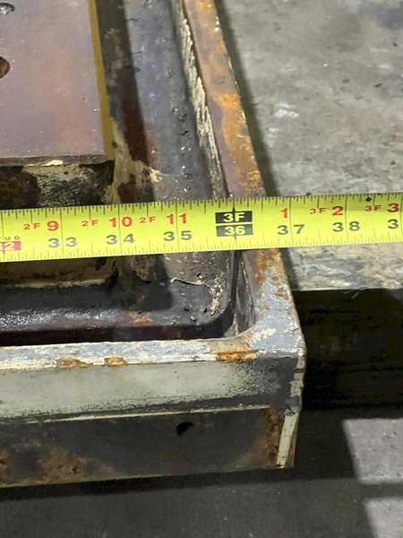 110&quot; X 36&quot; T-SLOTTED LAYOUT PLATE: STOCK #18317