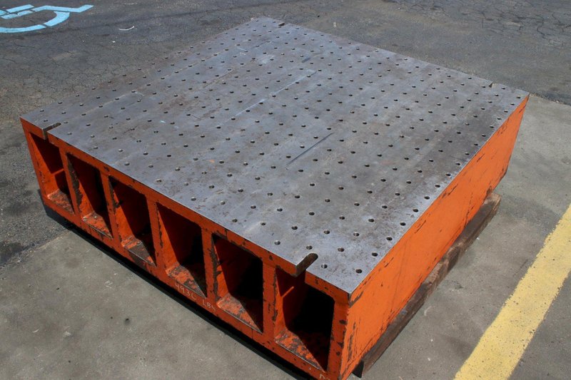 53-1/2" X 54" X 16" DRILLED &amp; TAPPED PLATE: STOCK #76524