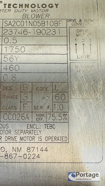 Processtec Inc. 104.27 NG Sanitary Screw Pump  | 40Hp Wash-down Pump Cart Assembly  |  w/AB Touchscreen Controls