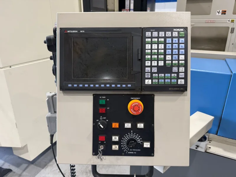 USED NOMURA .787" X 7.87" AUTOMATIC SWISS TYPE CNC LATHE MODEL NN-20UBB