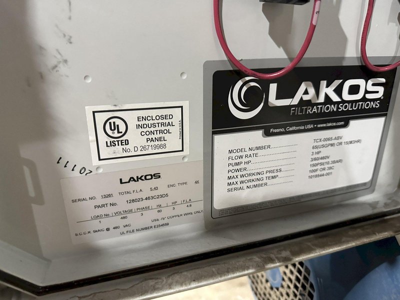 65 GPM X 3 HP LAKOS FILTRATION PUMP &amp; STRAINER: STOCK #21909