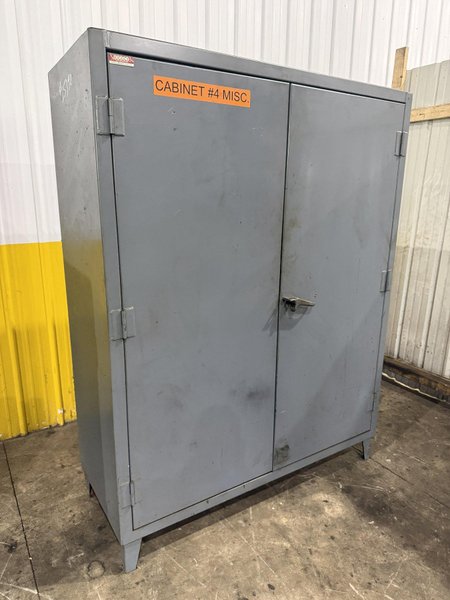 60" WIDE X 24" X 78" STRONGHOLD 2 DOOR HEAVY DUTY STORAGE CABINET: YOBRO #25390