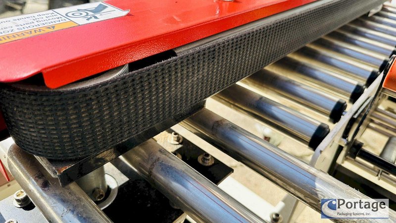 Eagle T100 Carton Sealer  |  Side Driven Belts  |  Top and Bottom 3” Tape Heads  |  Adjustable Carton Sealer