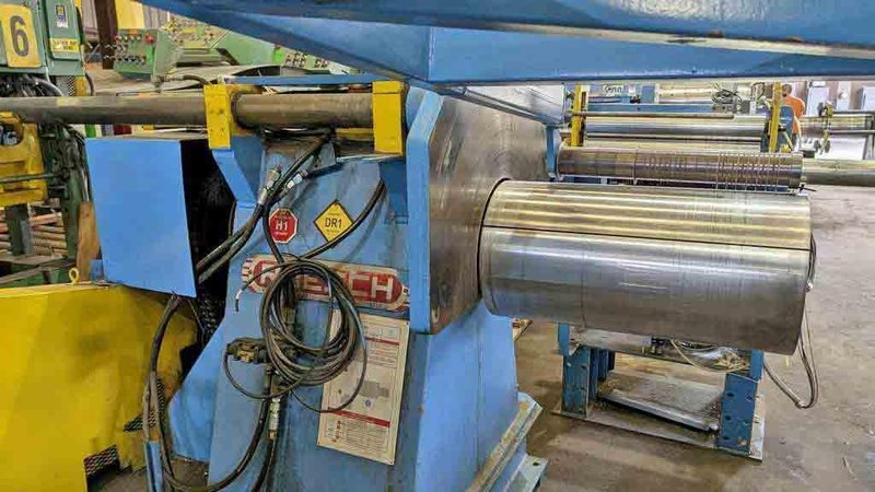 24" x 5.00" x 10,000# Ruesch Slitting Line (14701)