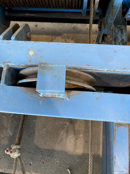 3 TON ACE TOP RUNNING DOUBLE GIRDER TROLLEY HOIST. STOCK #0309922