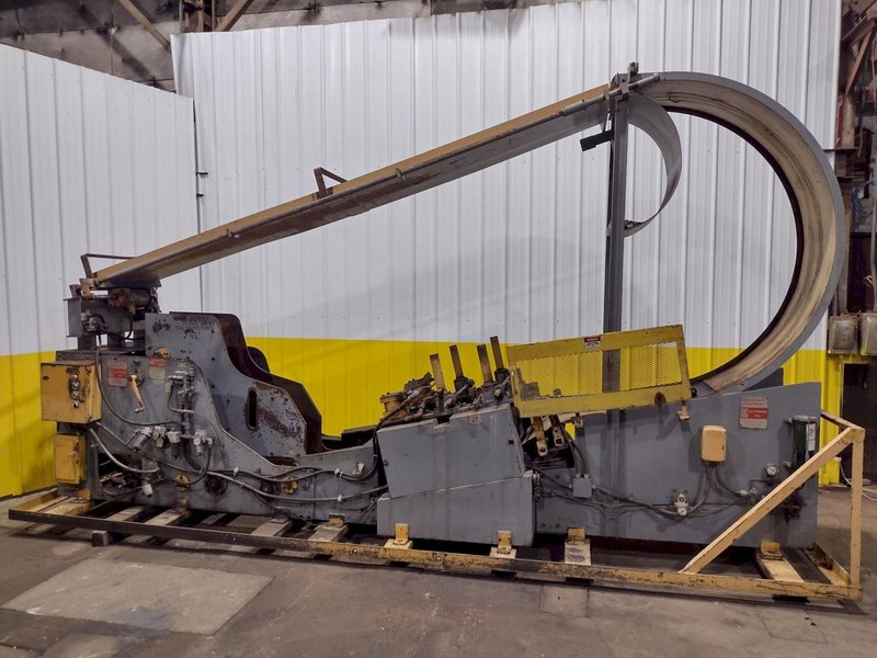 10,000 LB X 24&quot; WIDE X .187&quot; AIR FEEDS COIL CRADLE STRAIGHTENER / UNCOILER: STOCK 17042