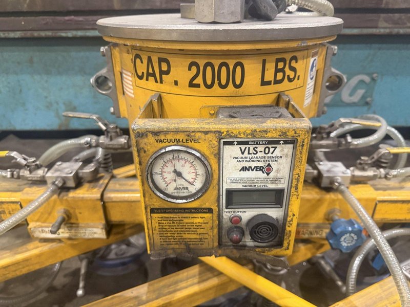 2,000 LBS ANVER SELF CONTAINED ELECTRIC POWERED VACUUM SHEET LIFTER:: YOBRO #25322
