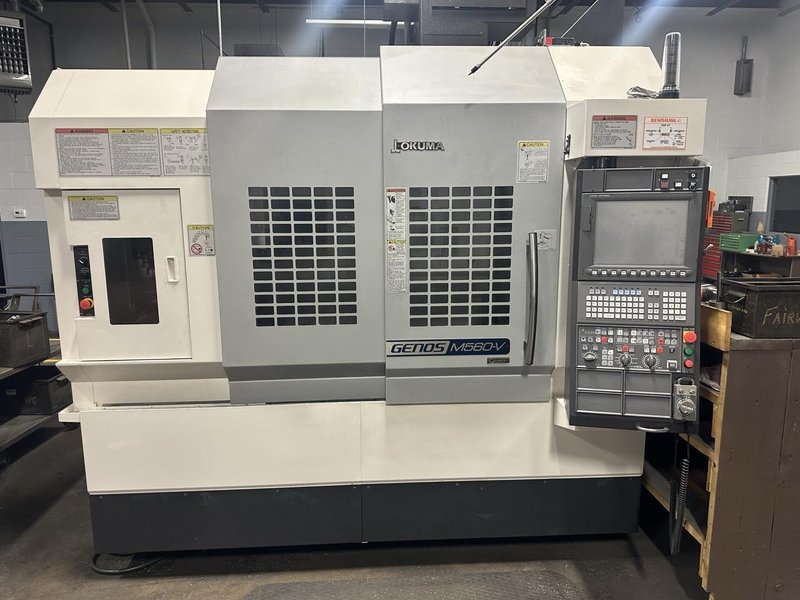 Okuma M560-V VMC, 2023 – 4th Axis, Probe, Chip Conveyor