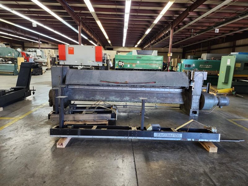 12Ga x 12′ Niagara 612 Mechanical Shear – Front Sheet supports, Cnc Backgauge