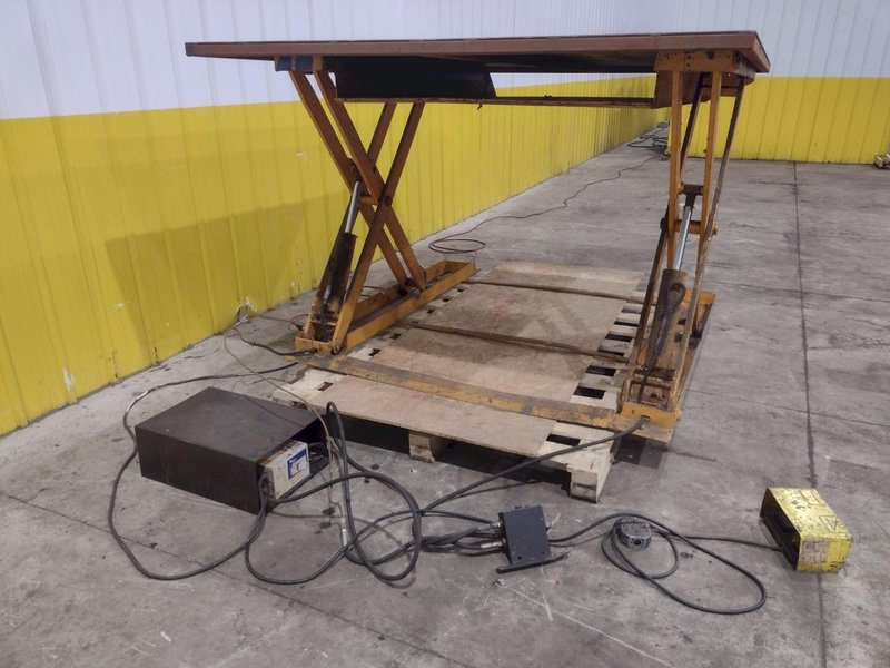 2,000 LBS X 96" X 72" ECONOLIFT MODEL #DT-SL38-20 LIFT TABLE: YOBRO #24990