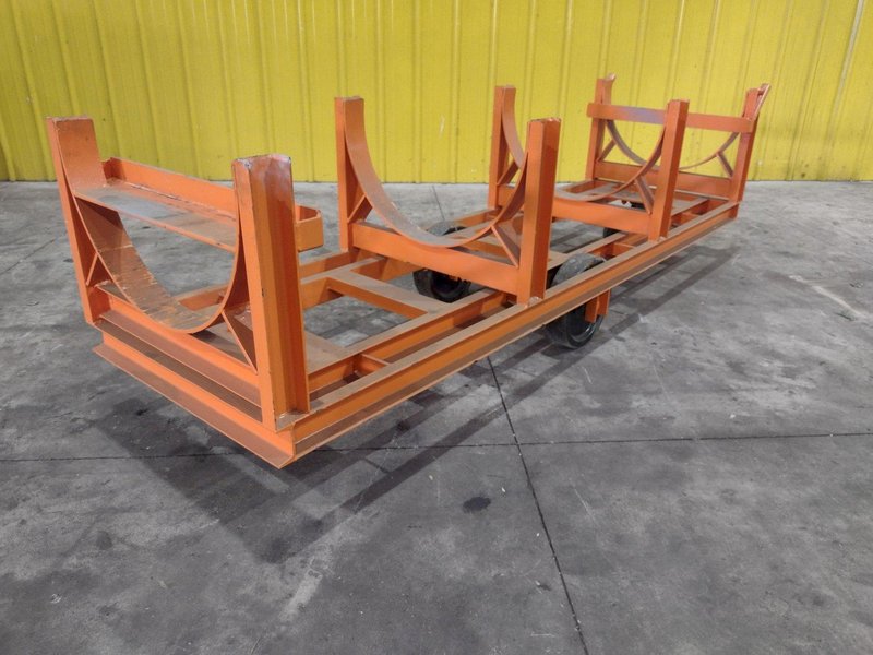 (2) 84&quot; X 28&quot; HEAVY DUTY PIPE TOW CARTS: STOCK #23689