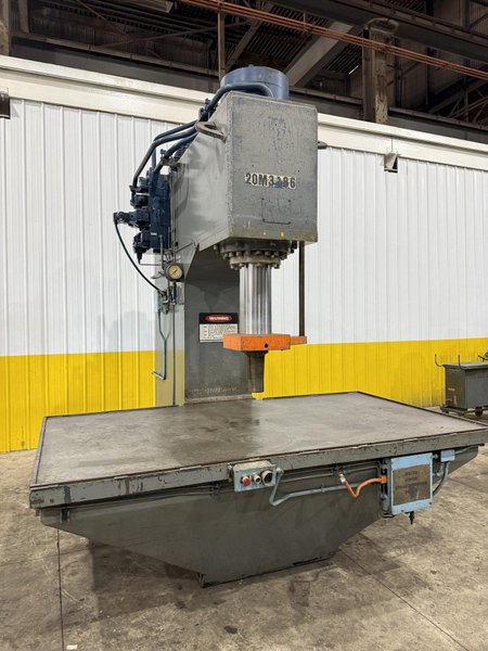 150 TON WILLIAMS &amp; WHITE HYDRAULIC C-FRAME STRAIGHTENING PRESS 24" STROKE: YOBRO #24086