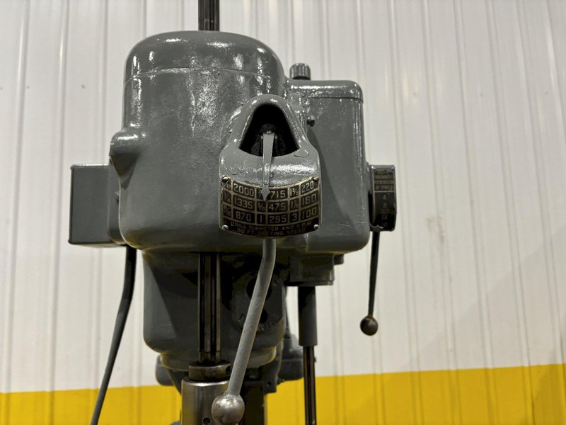 21" CINCINNATI BICKFORD #21 SUPER SERVICE SINGLE SPINDLE DRILL PRESS: STOCK #19038
