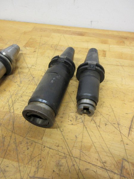 CAT40 &amp; BT40 Tool Holders, (2) CAT40 Tap Collet Holders, (4) BT40 Tap Collet Holders, (2) BT40 Thread On Shell Mill Holders- Auction Item