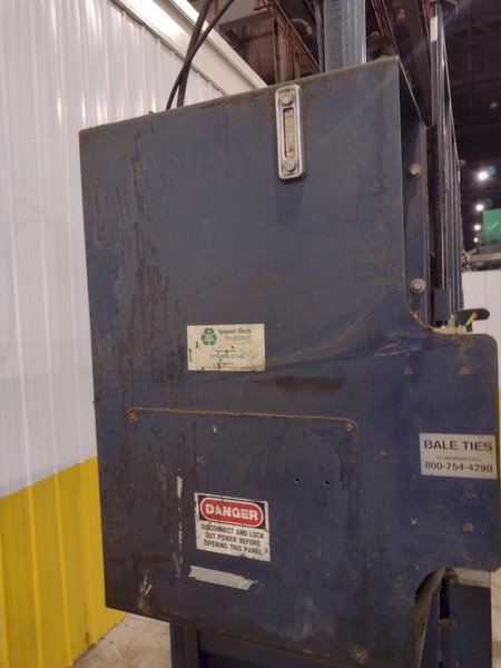 60&quot; X 30&quot; JV MANUFACTURING MODEL #VB60-B HYDRAULIC DOWNSTROKE VERTICAL CARDBOARD BALER: STOCK #23605