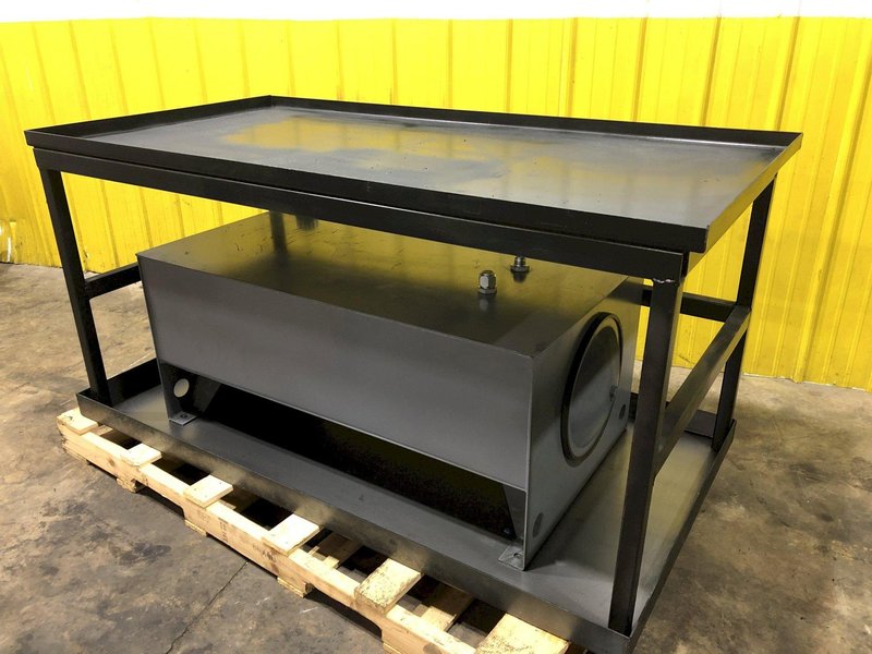HYDRAULIC OIL RESERVOIR &amp; WORK TABLE: STOCK #16578