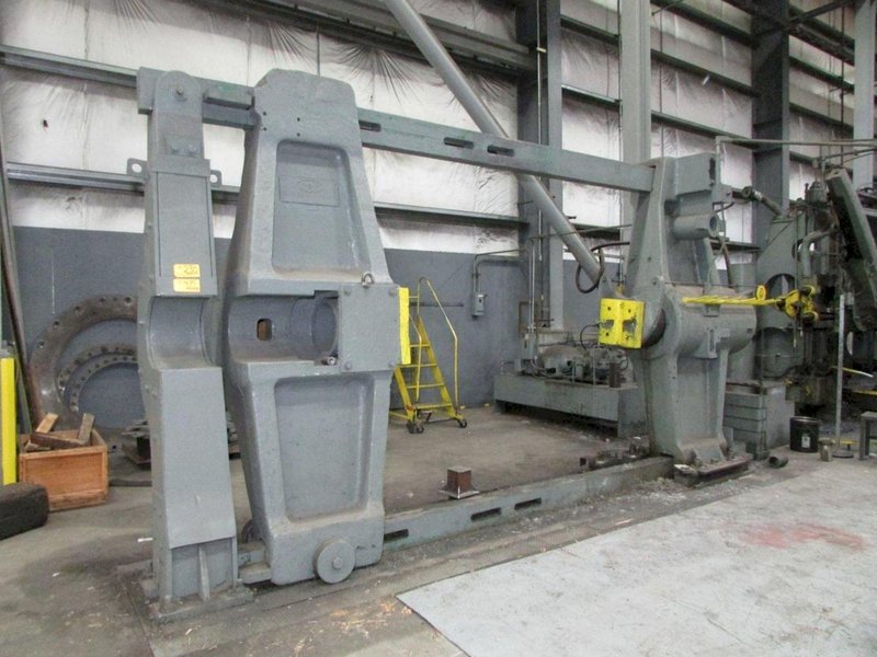 300 TON NILES-BEMENT HYDRAULIC HORIZONTAL WHEEL PRESS. STOCK # 0311123