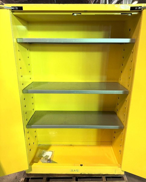 Justrite Flammable Liquid Storage Cabinet 894520, 45 Gallon Capacity