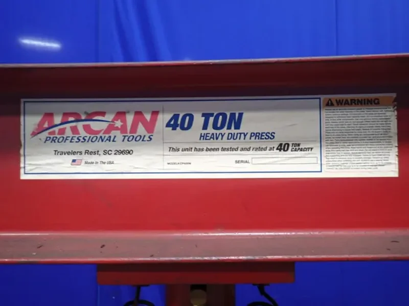 ARCAN 40 TONS HEAVY DUTY PRESS  -  CP400W