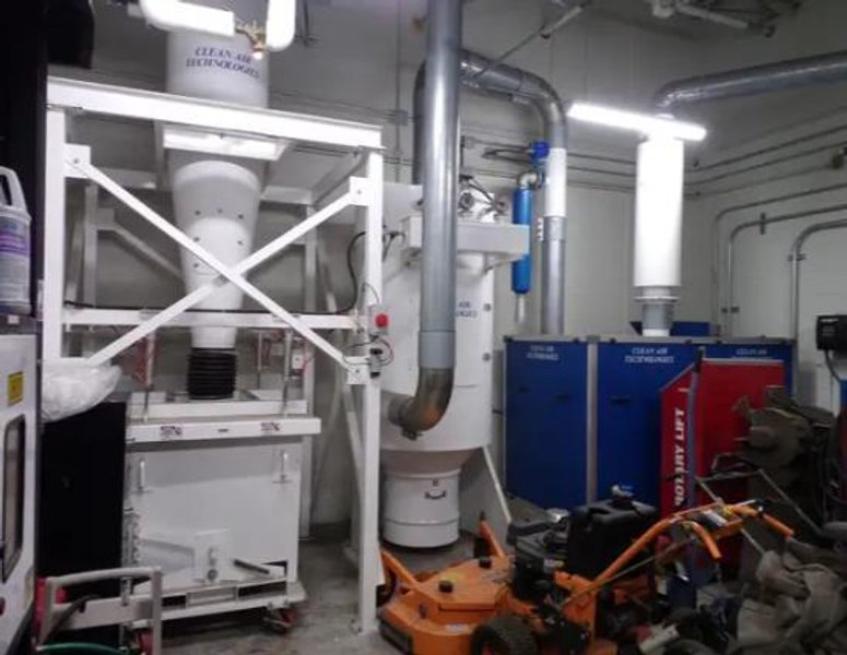 40 HP x 4 STATION CLEAN AIR TECHNOLOGIES / EUROVAC INDUSTRIAL TRANSIT &amp; BUS CENTRAL VACUUM SYSTEM: STOCK #19901