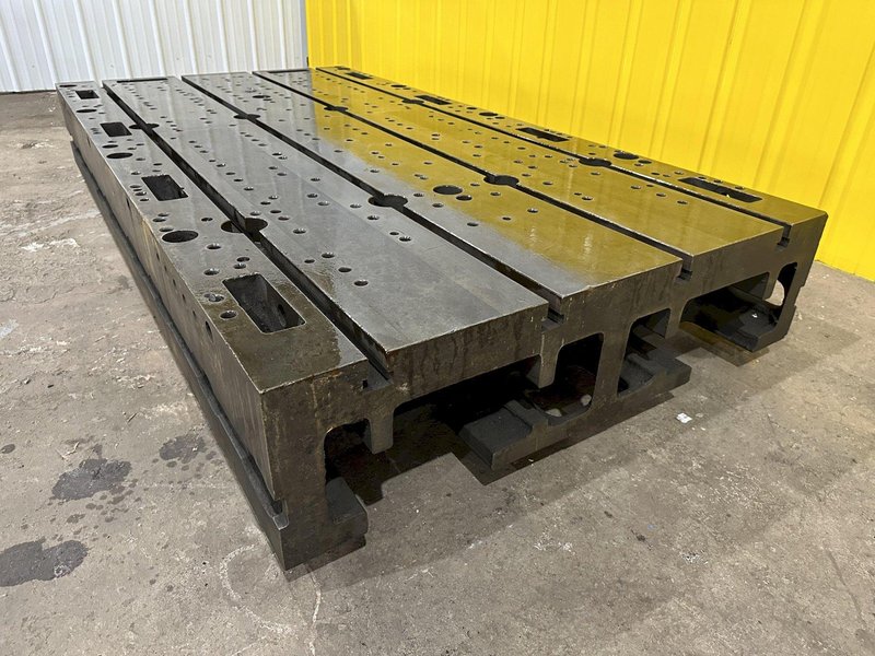 48&quot; X 92&quot; X 12&quot; T-SLOTTED LAYOUT RISER TABLE / FLOOR PLATE: STOCK #19754