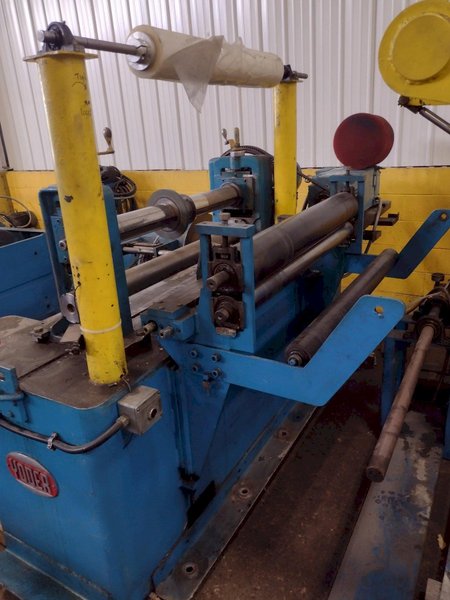 36" X 4" X 12,000 LBS YODER / STAMCO MOTORIZED SLITTING LINE STOCK #3731