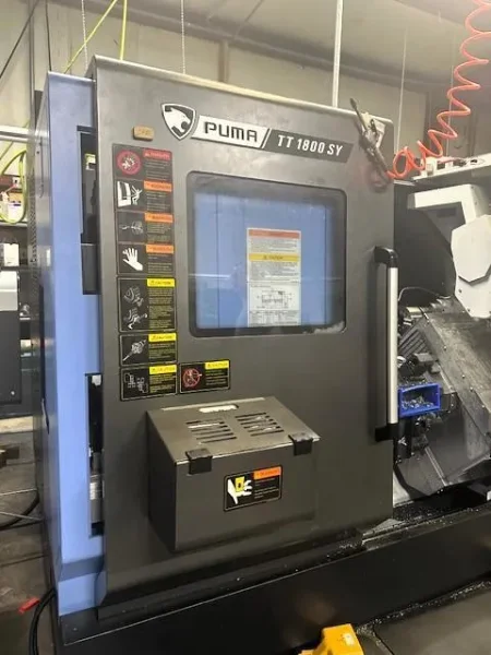 DN Solutions Doosan Puma TT1800SY Multi Axis CNC Lathe – 2022 Y Axis Twin Spindle Twin Turret