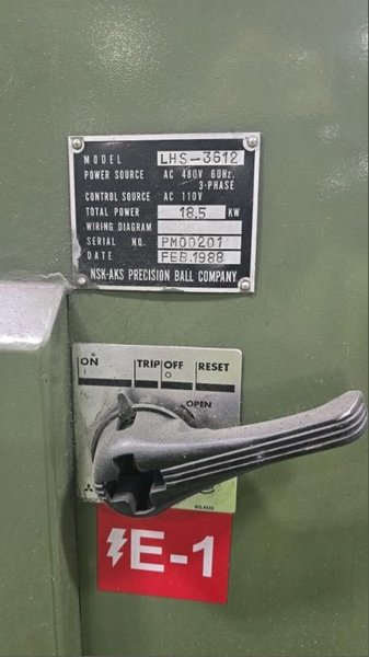 1 - PREOWNED SEIBU KOKI HEAVY DUTY FACE LATHE, MODEL #: LHS-3612, S/N: PM00201