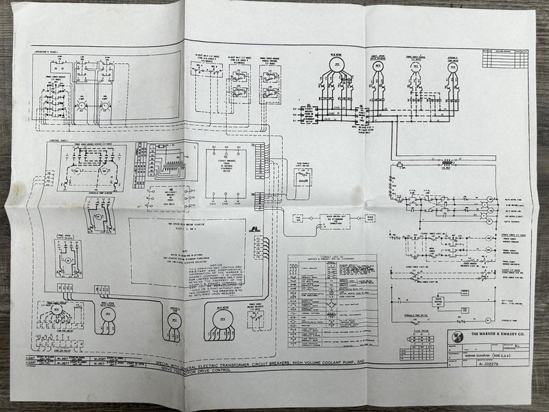 #4A WARNER &amp; SWASEY MODEL #M-3580 SQUARE HEAD 12.5" HOLLOW SPINDLE X 144" EXTENDED BED TURRET LATHE: YOBRO #24423
