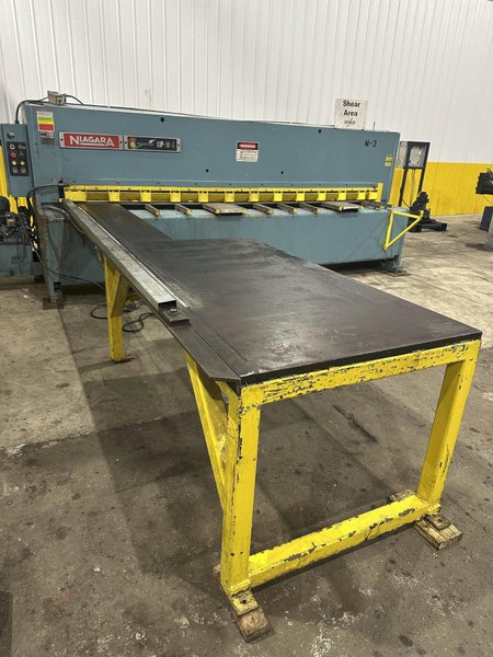 12&#039; X 1/4&quot; NIAGARA MODEL #SP-12-1/4 HYDRAULIC SHEAR: STOCK #22385